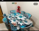 3D প্রিন্ট টেবিল ক্লথ সেট (1 টেবিল কভার ও 6 চেয়ার কভার)