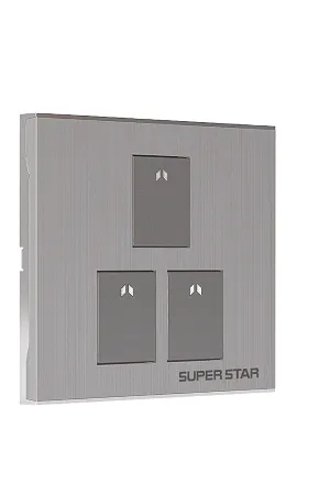 Super Star Silver Line 3 গ্যাং ওয়ান ওয়ে সুইচ