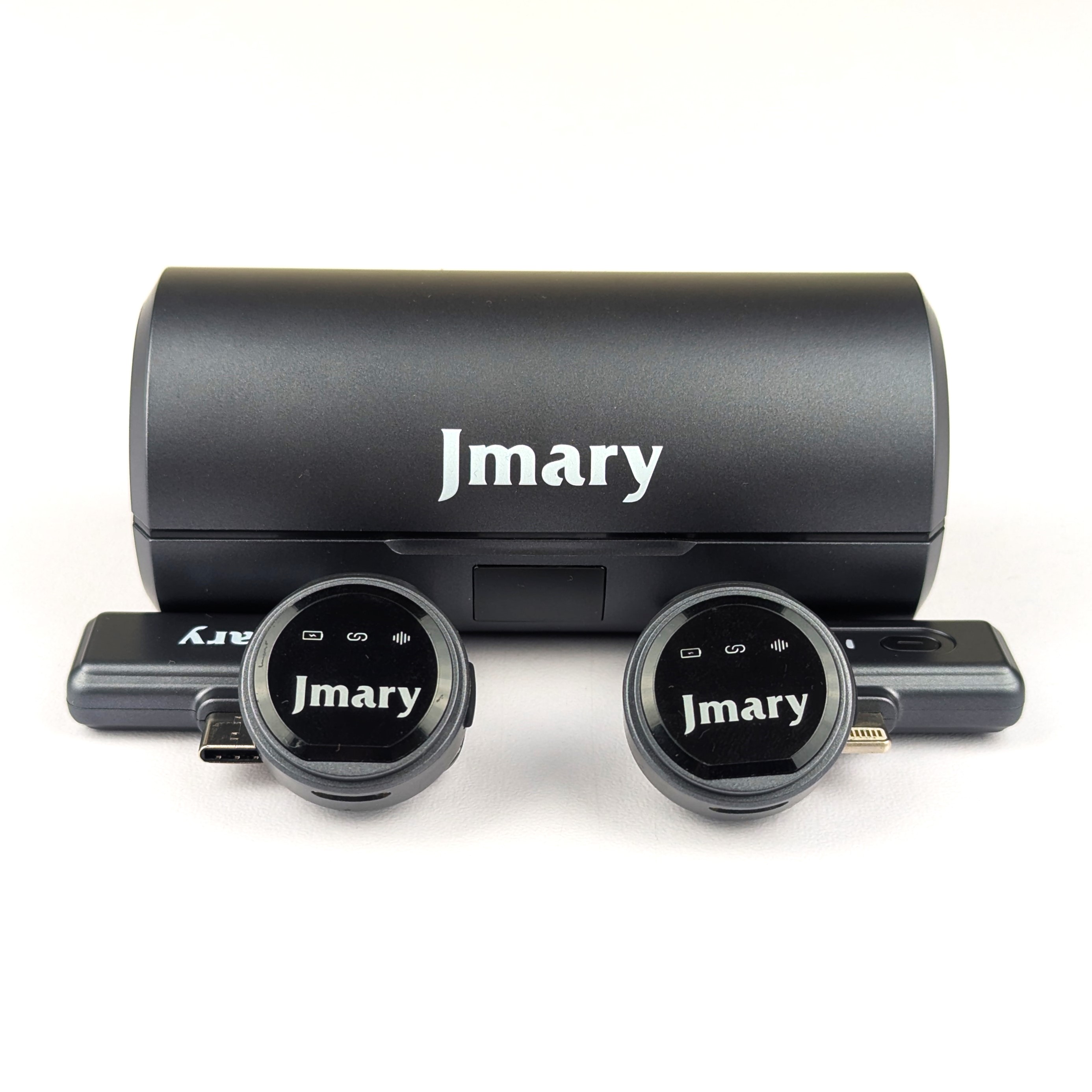 Jmary MW-19 নয়েজ ক্যান্সেলেশন ডুয়াল ওয়্যারলেস মাইক্রোফোন