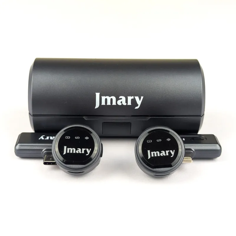 Jmary MW-19 নয়েজ ক্যান্সেলেশন ডুয়াল ওয়্যারলেস মাইক্রোফোন