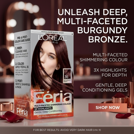 L'Oreal Feria মাল্টি ফেসেটেড শিমারিং হেয়ার কালার - 36 Chocolate Cherry