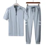 Men's Single Colour Mesh Jersey T-Shirt and Trouser Combo