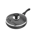 TOPPER ননস্টিক গ্ল্যামার ফ্রাই প্যান ঢাকনাসহ (অ্যাশ) 30 cm