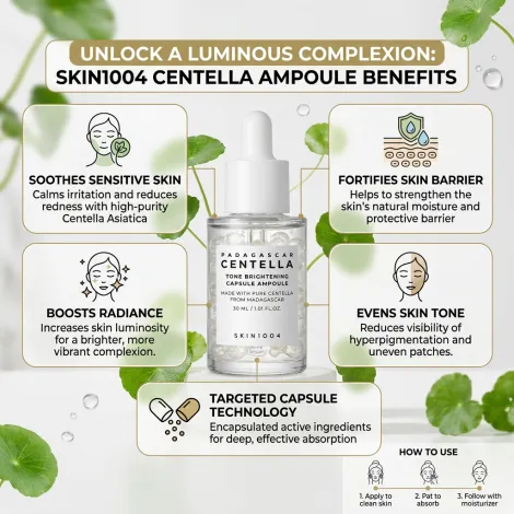 Skin1004 Madagascar Centella Tone Brightening ক্যাপসুল অ্যাম্পুল 30ml