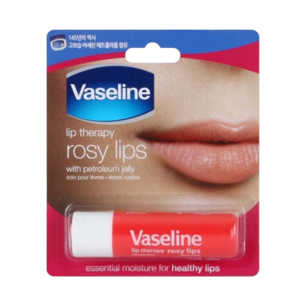 Vaseline Lip Therapy Rosy Lips With Petroleum Jelly 4.8g (Korea)