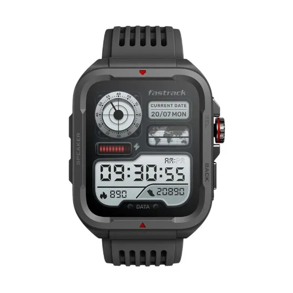 Fastrack Active কালো ব্লুটুথ কলিং রাগড স্মার্টওয়াচ