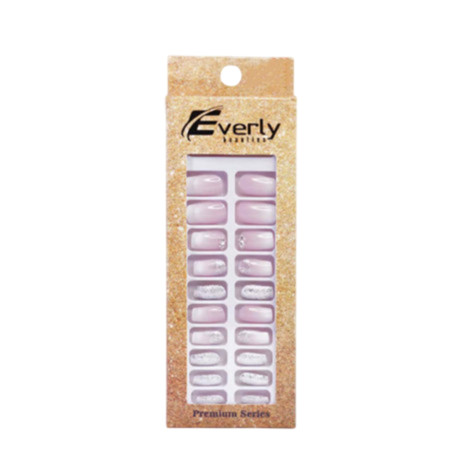Everly ন্যাচারাল ফেক নেইল 24 পিস - H201