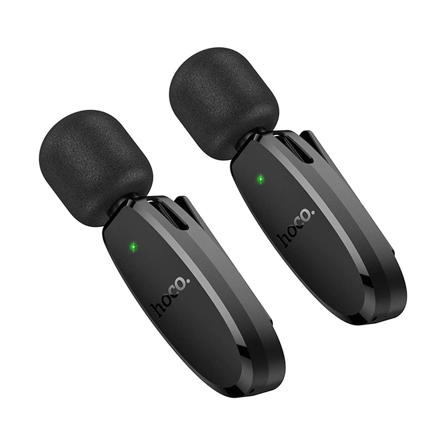 Hoco L15 Black Wireless Dual Microphone for Type-C and Lightning