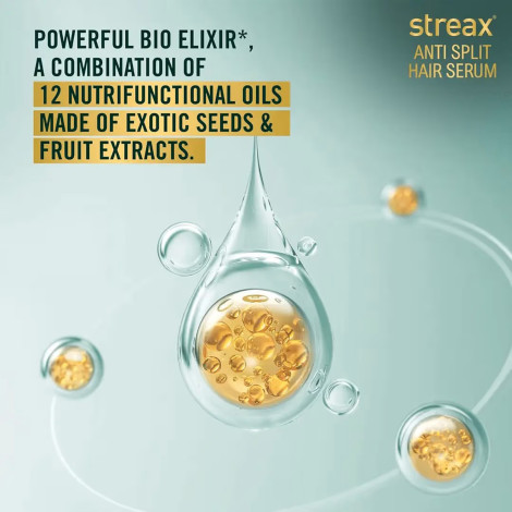Streax Anti Split Hair Serum with Bio-Elixir 100ml (India)