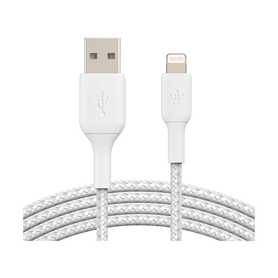 Belkin CAA002bt2MWH USB-A to Lightning 2 Meter White Braided Cable