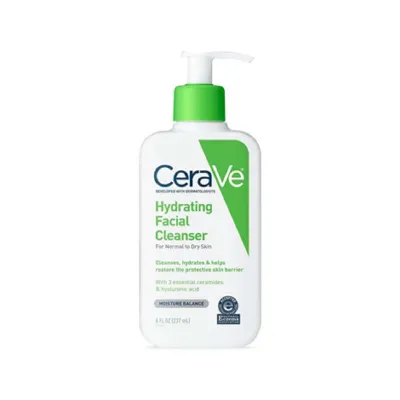 CeraVe হাইড্রেটিং ফেসিয়াল ক্লেনজার 237ml, নরমাল থেকে ড্রাই স্কিনের জন্য