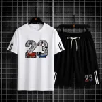 Men's Mesh T-Shirt and Short Pant Set, 160 GSM, 6 Colours