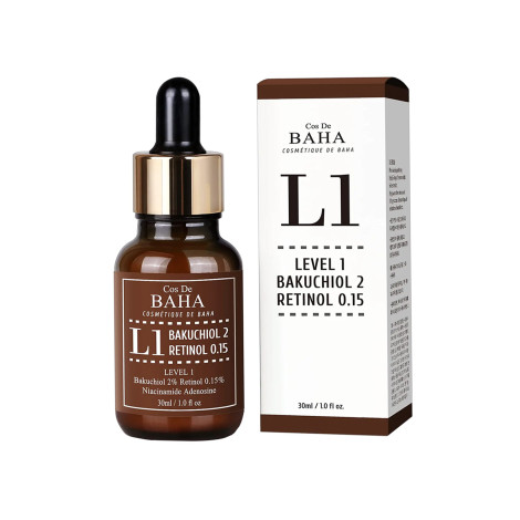 Cos De BAHA লেভেল 1 বাকুচিওল 2 রেটিনল 0.15 (L1) ফেস সিরাম 30ml