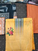ANAYA HOOR ডিজিটাল প্রিন্ট কটন থ্রি পিস, কারচুপি কাজ