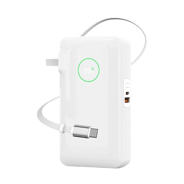 WIWU Wi-P049 10000mAh 35W পাওয়ার ব্যাংক, বিল্ট-ইন চার্জারসহ