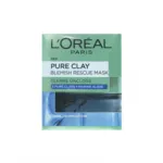 L'Oreal পিওর ক্লে ব্লেমিশ রেসকিউ ফেস মাস্ক 50ml