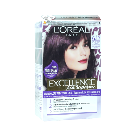 L'Oreal Excellence হেয়ার কালার 6.12 ল্যাভেন্ডার অ্যাশ