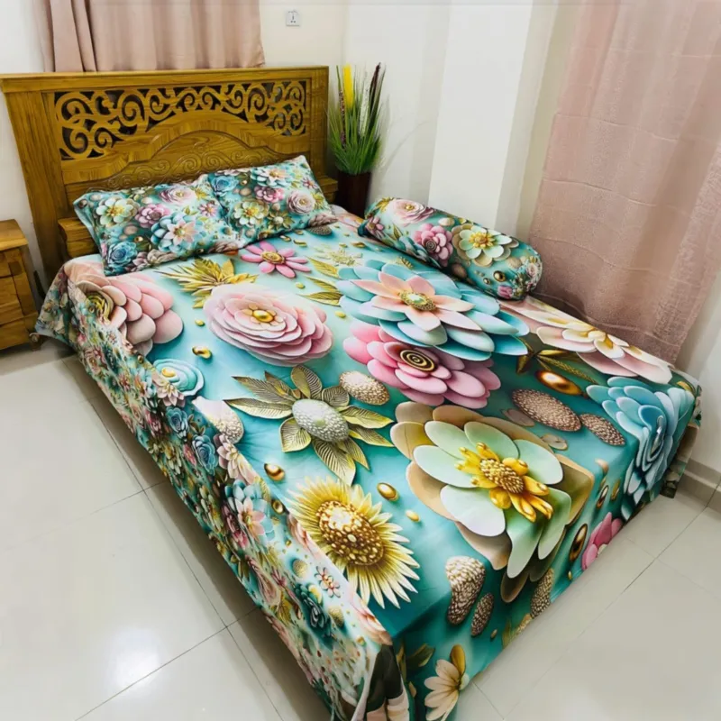 ওয়াটারপ্রুফ 3D ডিজাইন বেডশিট