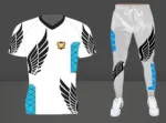 Men's Rubber Print Half Sleeve T-Shirt and Jogger Trouser Combo