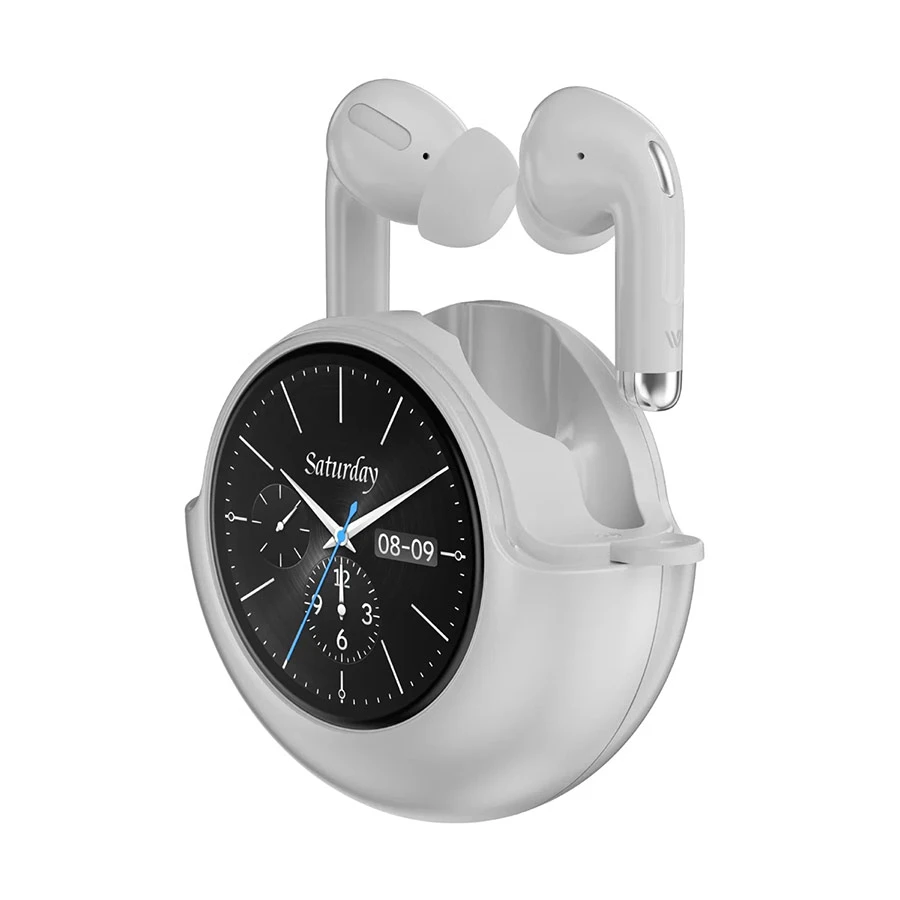 WEOFLY Lifefits TWS Bluetooth Earbuds with Smart Touchscreen White