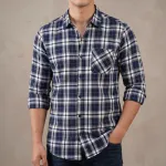 ছেলেদের কটন ফুল স্লিভ চেক শার্ট