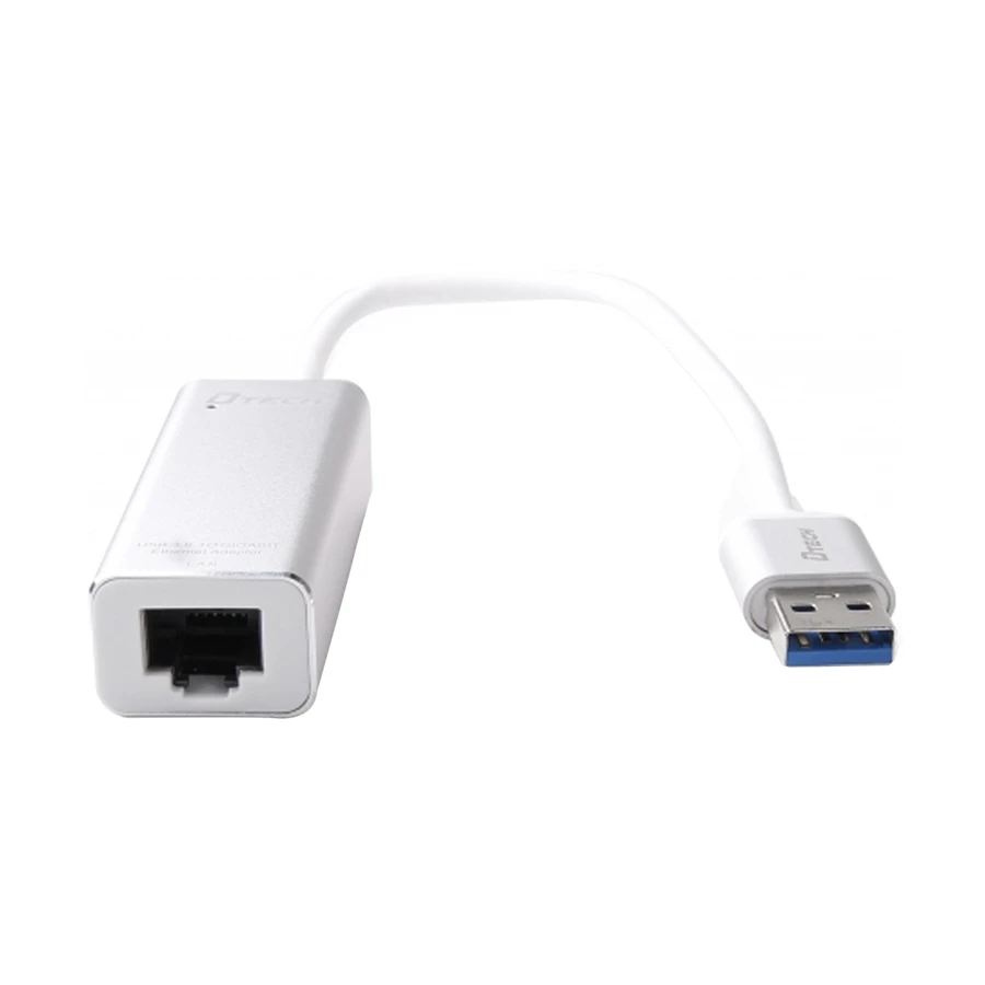 Dtech DT-6550 USB Male to LAN Female Gigabit Converter White