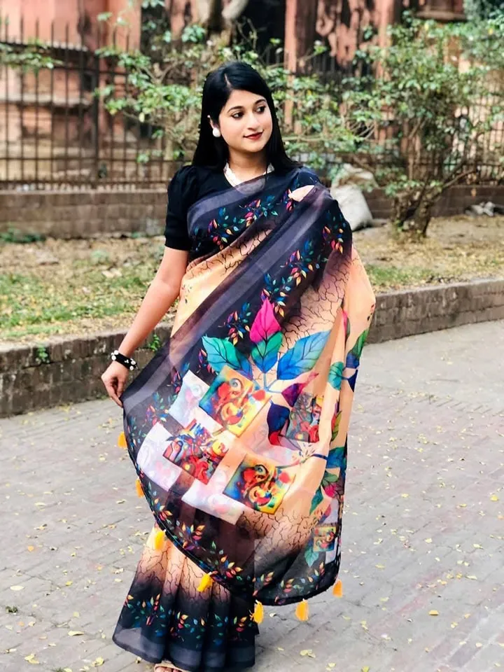 Bright Colour Chanderi Silk Saree, 12 Haath, 5 Colours