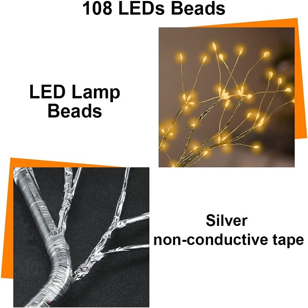 HONPHIER 108 LED ওয়ার্ম ট্রি ল্যাম্প
