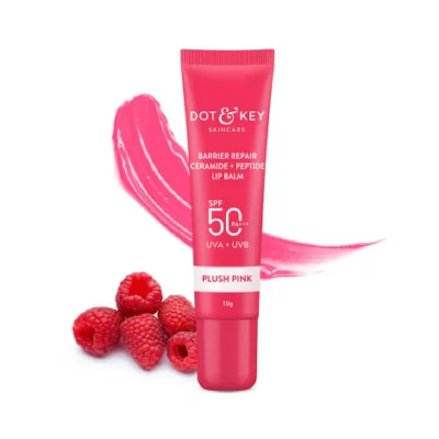 Dot & Key Barrier Repair সেরামাইড + পেপটাইড লিপ বাম 10g - Plush Pink