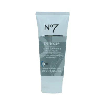 No7 Defence Plus 3 ইন 1 ক্লেনজিং মাস্ক ফোম 100ml