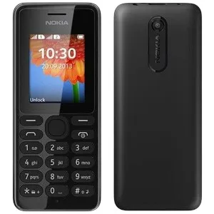 Nokia Asha 108 ডুয়াল সিম মোবাইল ফোন, কালো (রিফারবিশড)