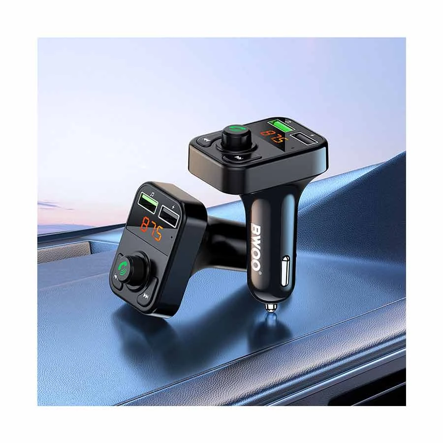 Bwoo BO-CC102 35W Dual USB Car Charger with Bluetooth FM Transmitter