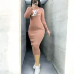 Unique Collection রোল নেক মিডি ড্রেস