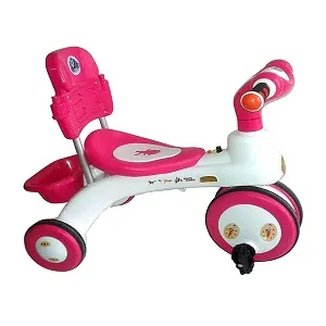 ব্যাকরেস্টসহ Rock Rider 3Y বেবি রাইডার – গোলাপি