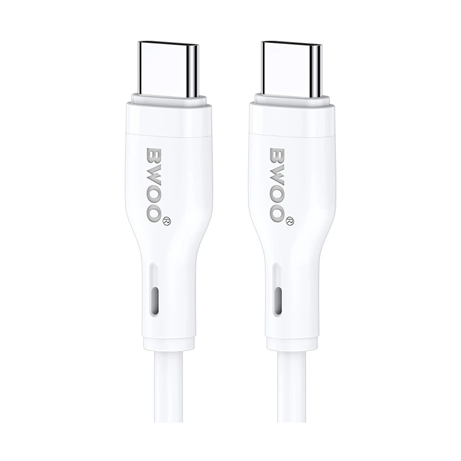 Bwoo BO-X286CC 65W USB-C to USB-C Cable 1 Meter White