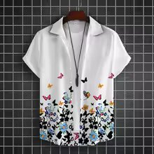 Men's Half Sleeve Cotton Shirt for Summer, M to XXL