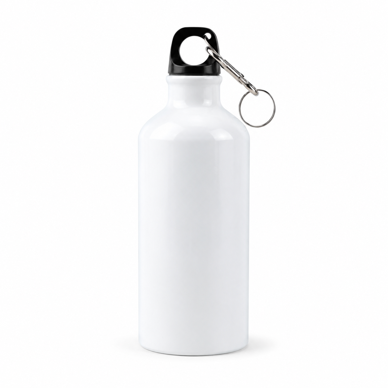 INTE-7801 অ্যালুমিনিয়াম ওয়াটার বোতল 500ml - সাদা