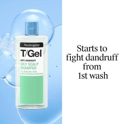 Neutrogena T/Gel অ্যান্টি-ড্যানড্রাফ অয়েলি স্ক্যাল্প শ্যাম্পু 250ml