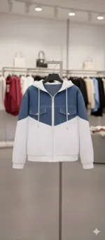 Women's Denim and Blazer Cotton Jacket, 10 Oz Denim, 320 GSM