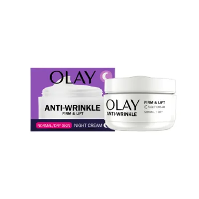 Olay Anti-Wrinkle Firm & Lift নাইট ক্রিম, নরমাল/ড্রাই স্কিন 50ml