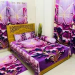 3D ডিজাইন ওয়াটারপ্রুফ বেডশিট সেট - কিং সাইজ