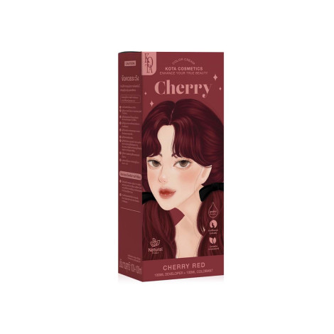 Kota হেয়ার কালার ক্রিম Cherry - Cherry Red