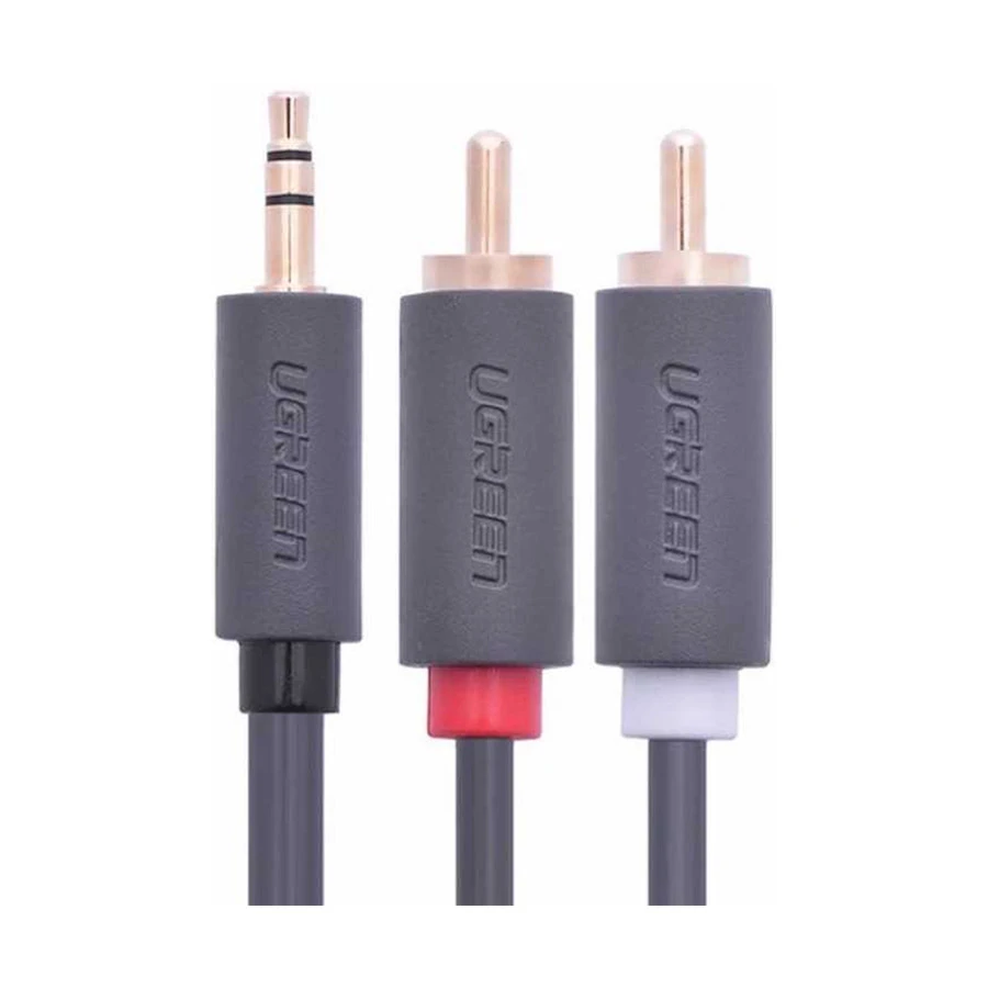 UGREEN AV102 (10512) 3.5mm Male to 2RCA Male 3 Meter Gray Audio Cable