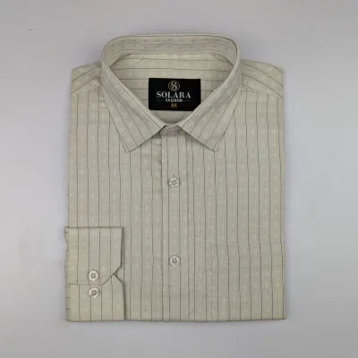 ছেলেদের ফরমাল স্ট্রাইপ শার্ট (99% কটন, S-XXL)