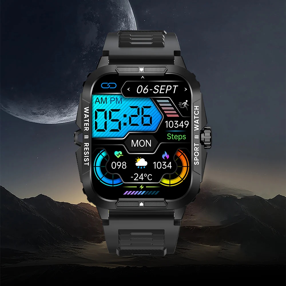 COLMI P76 Bluetooth Calling Smart Watch, 1.96 Inch HD Display