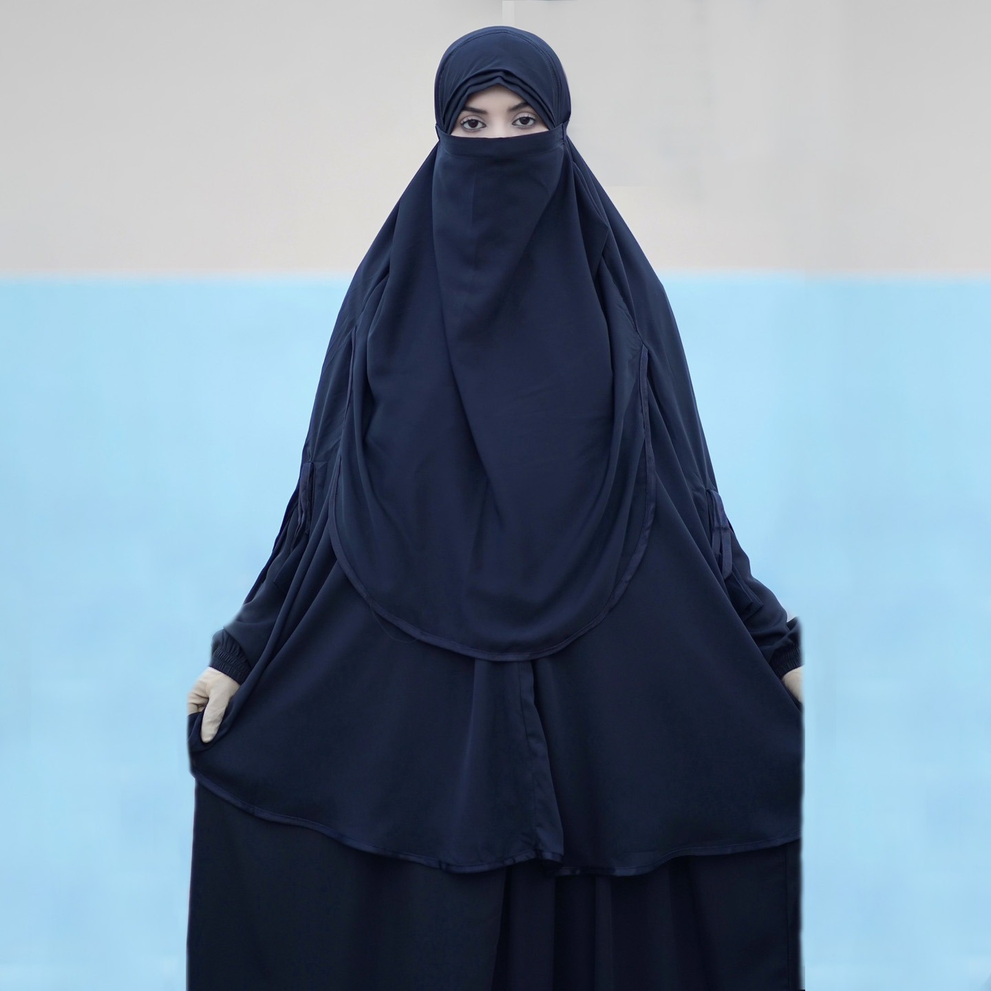 Iqra রেডি হিজাব, নরম চেরি কাপড়