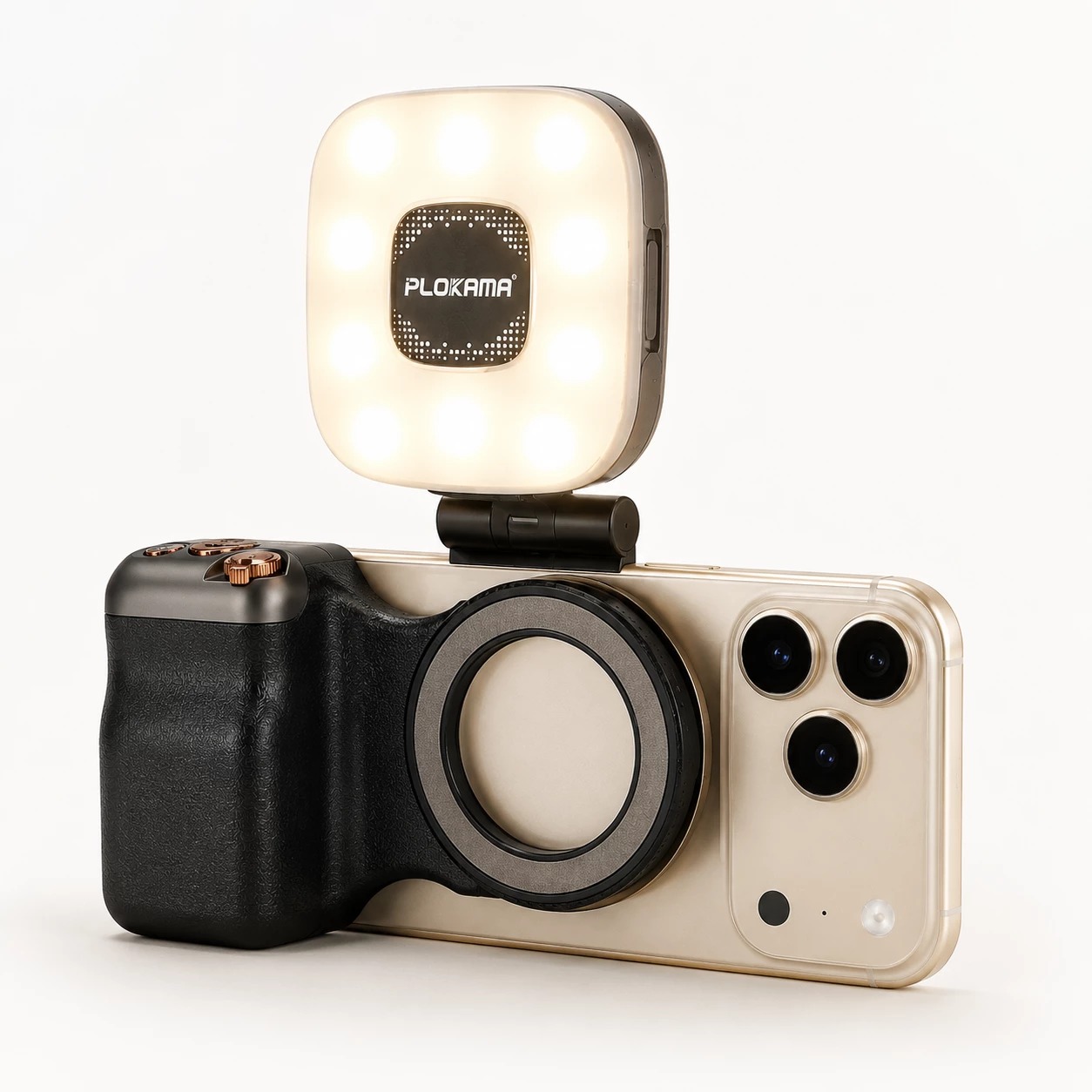 Plokama MG-50 Pro ম্যাগনেটিক সেলফি স্টিক, LED ফিল লাইট ও রিমোটসহ