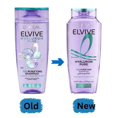 L'Oreal Elvive Hyaluron Pure 72H পিউরিফাইং শ্যাম্পু 400ml
