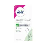 Veet Professional লেগস ও বডি ওয়াক্স স্ট্রিপ, অ্যালোভেরা যুক্ত - 20টি