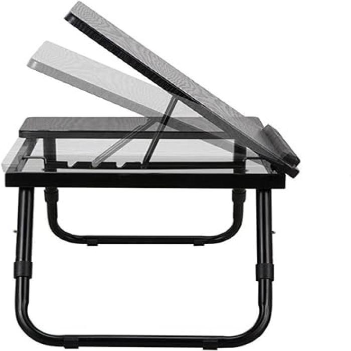 Foldable Double Head Laptop Table for Two Devices